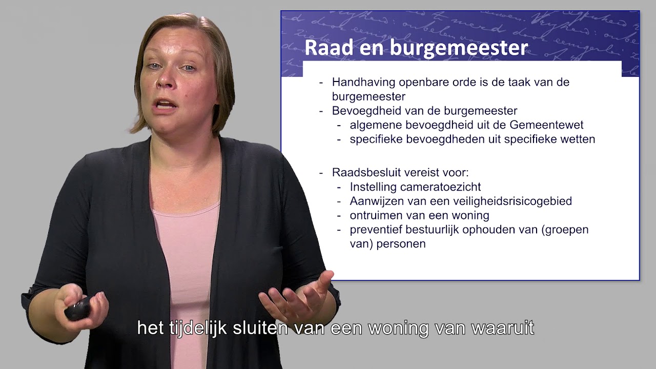Juridische kennisclips - 6 - Raad en openbare orde