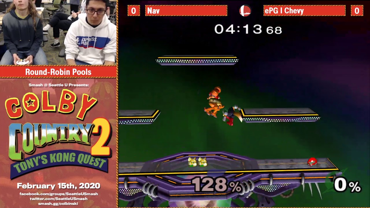COLBY COUNTRY 2 Melee Singles - Nav (Fox) vs ePG | Chevy (Samus)