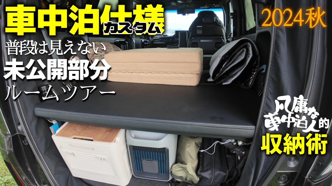 車中泊仕様のＮ－ＢＯＸ　収納術とルームツアー[軽自動車でCar Camping]