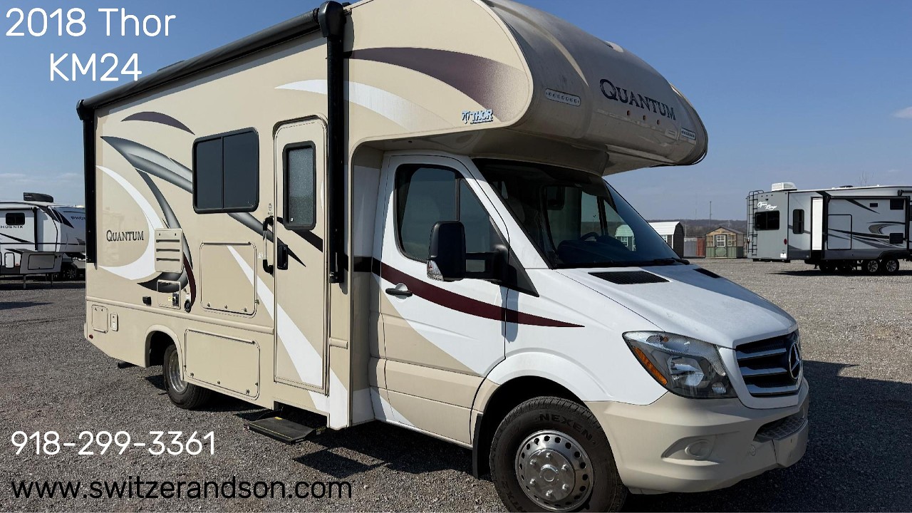 2018 Thor Quantum KM24!! ONLY 4,668 MILES!! #rvsalestulsa  #rvservicetulsa #tulsarvsales