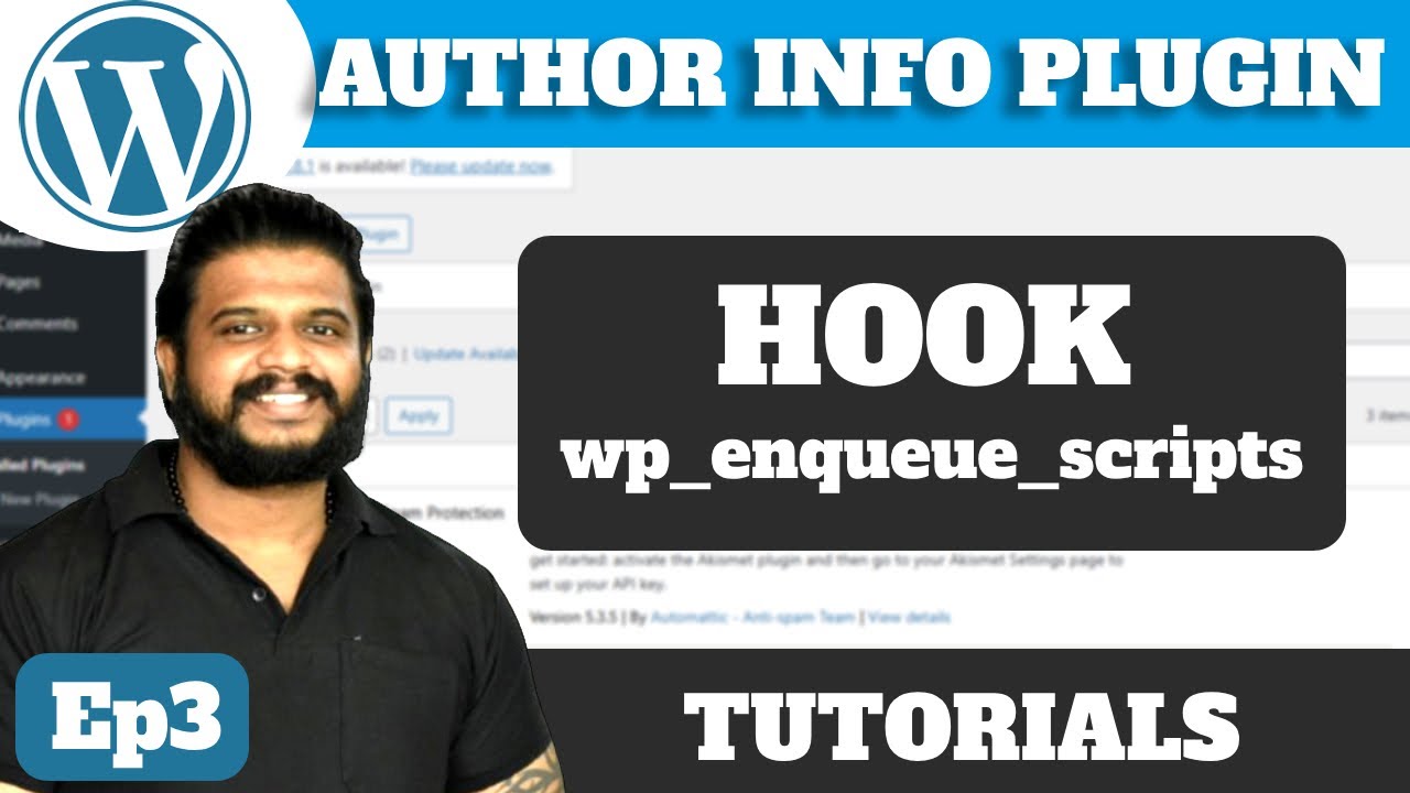 Ep3 - Author Info Plugin with Action wp_enqueue_scripts