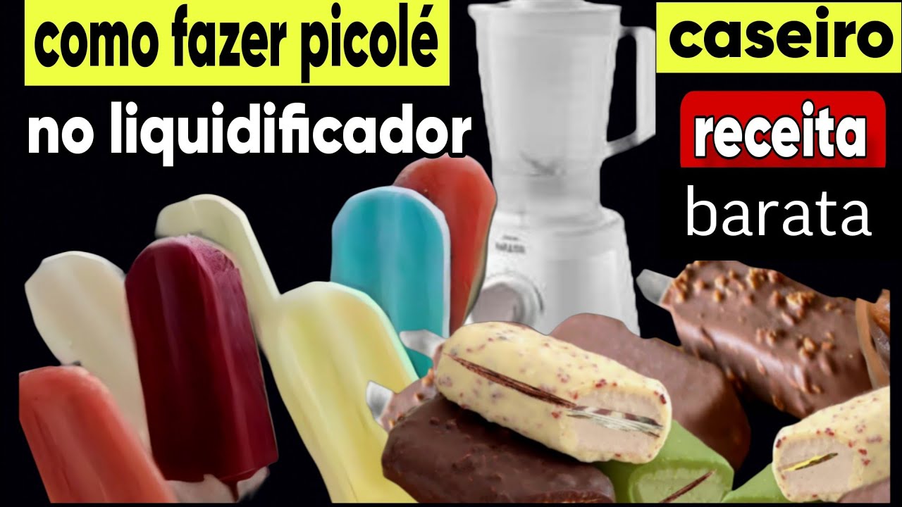 RECEITA BARATA PICOLÉ, MAGNO. CASEIRO DE LIQUIDIFICADOR LUCRO ALTO CUSTO BAIXO 