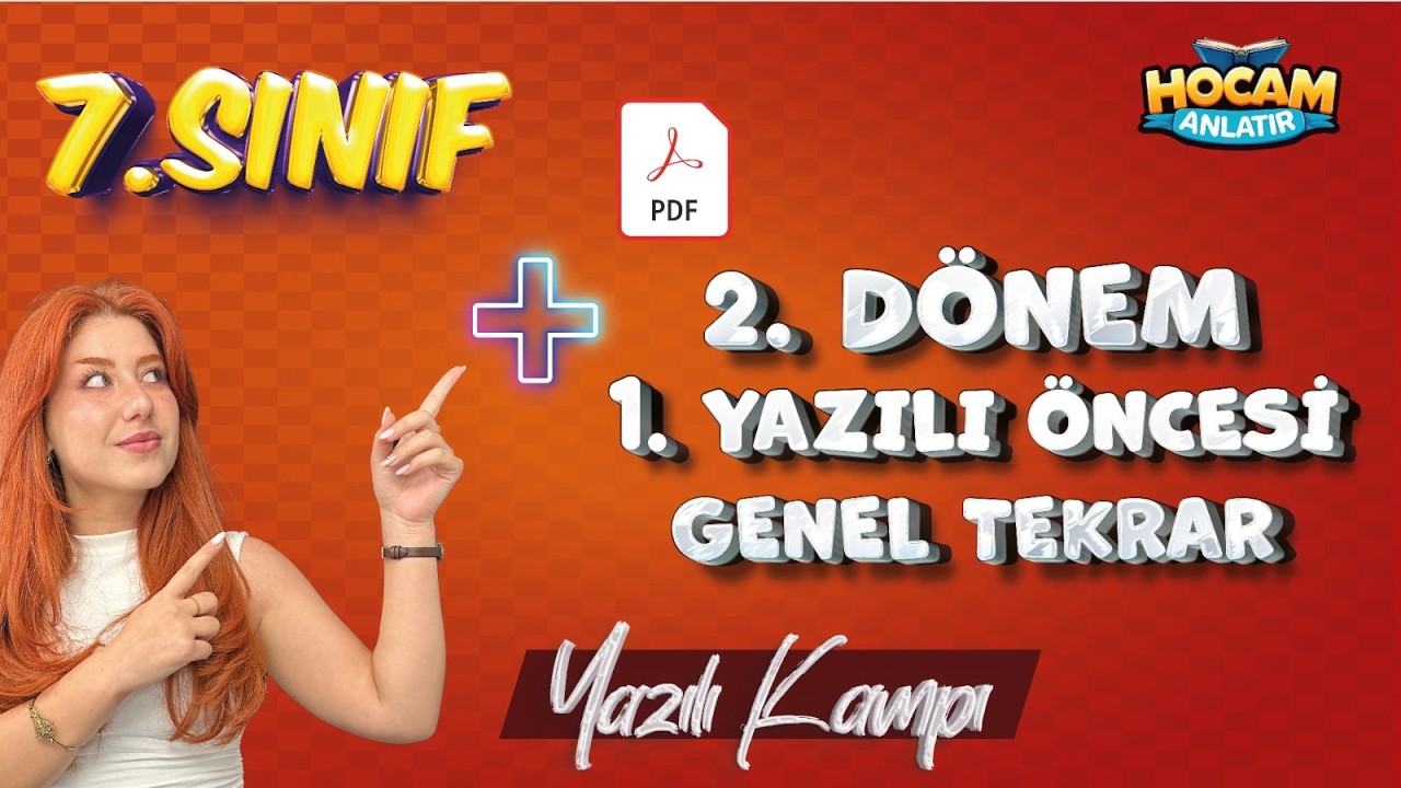 7. Sınıf Türkçe | 2. Dönem 1. Yazılı Genel Tekrar