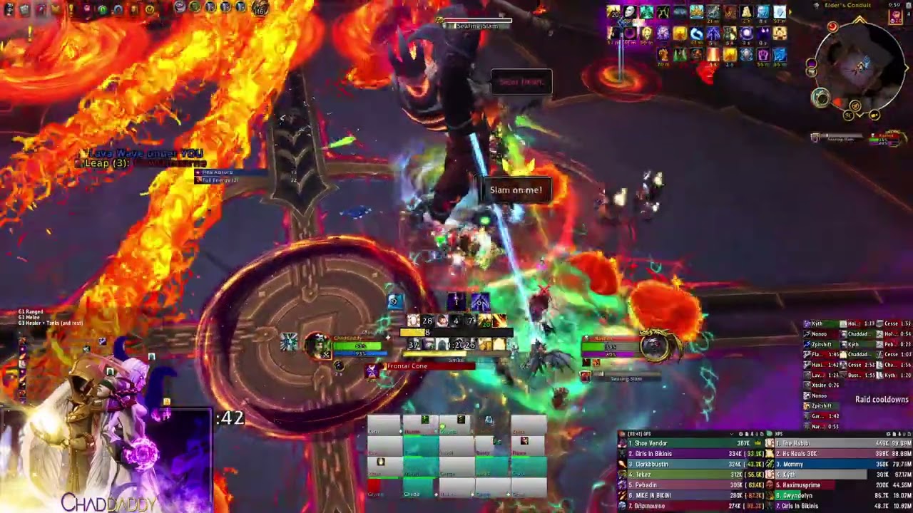 Awakened Rashok mythic disc priest pov and live commentary | 472,516 HPS