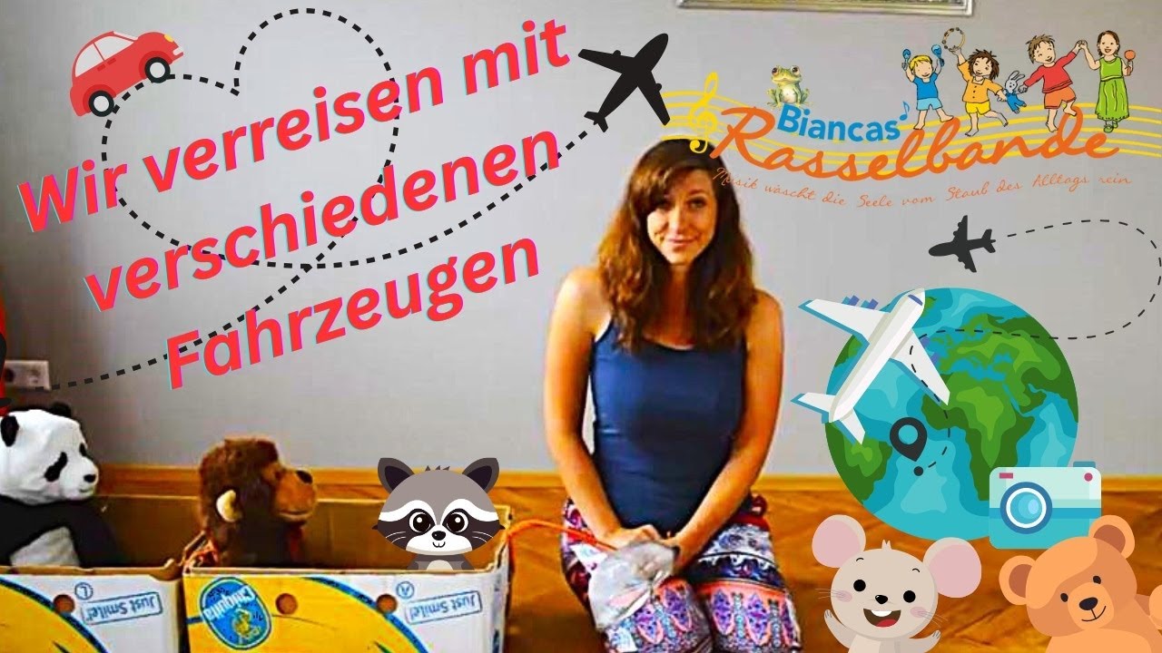 Wir verreisen mit den verschiedenen Fahrzeugen 🛻🛵🚁✈️- Gedächtnis-Schulung/Lernlieder zum Mitsingen🥰