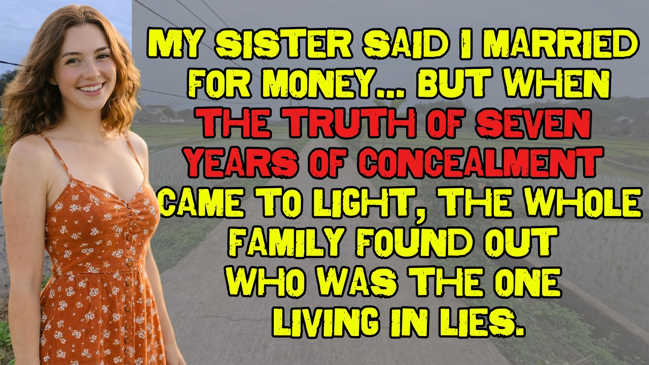 My Sister Accuses Me of Marrying for Money… But 7 Years of Secrets Revealed Shock the Whole Family