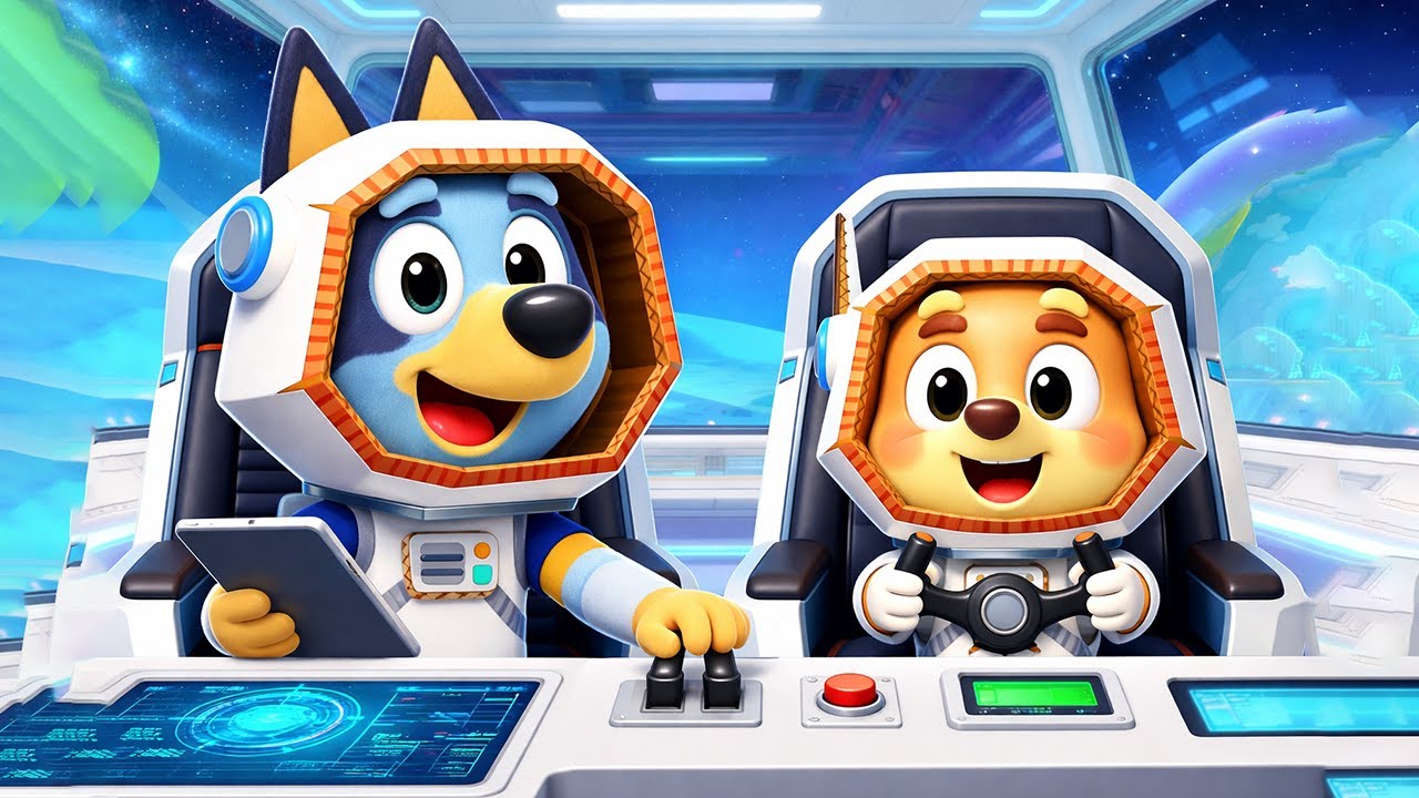 Bluey & Bingo’s Intergalactic Adventure 🚀🪐🔥 A Cosmic Journey Beyond Earth 🌌🌟| Funny Bluey Animation