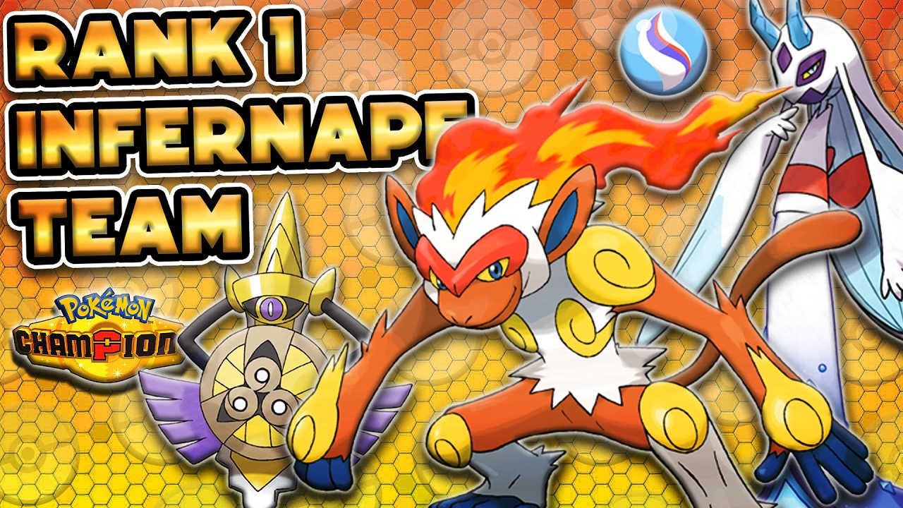 Эта команда INFERNAPE заняла первое место в Pok&eacute;mon Champions.