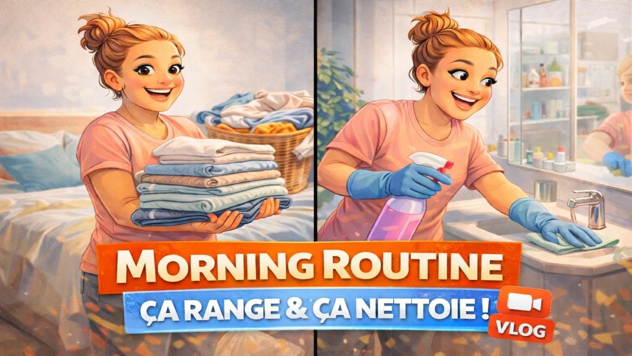17/52 Morning routine | Linge plié et rangement de la salle de bain