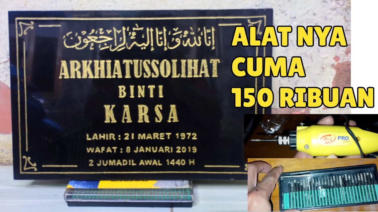 Alat sederhana bermodal 150 ribuan hasilnya nyampe jutaan | Alat ukir batu nisan