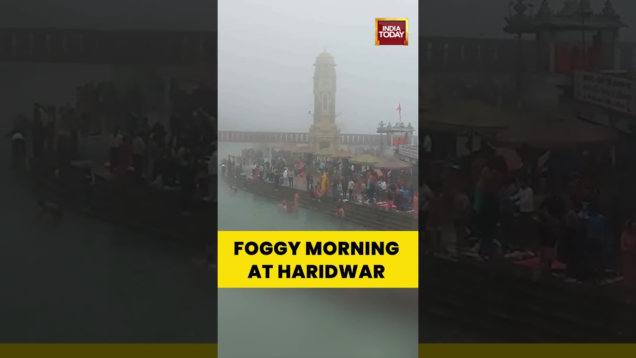 Dense Fog Blankets #haridwar as Winter Chill Intensifies | IMD Forecast 9&deg;C