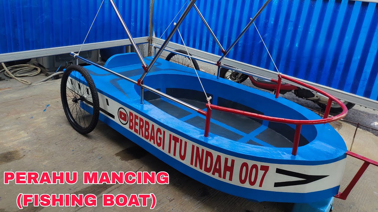 TUTORIAL PERAHU MANCING DARI BAHAN PLYWOOD DAN FIBER | PERAHU MANCING