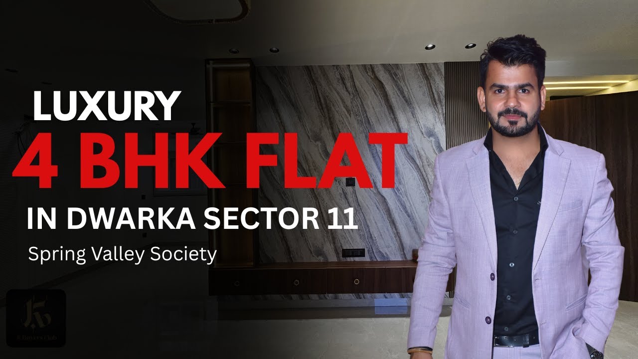 Spacious 4 BHK Flat for Sale in Dwarka Sector 11 | Spring Valley Apartments Tour | [Code: K-101]