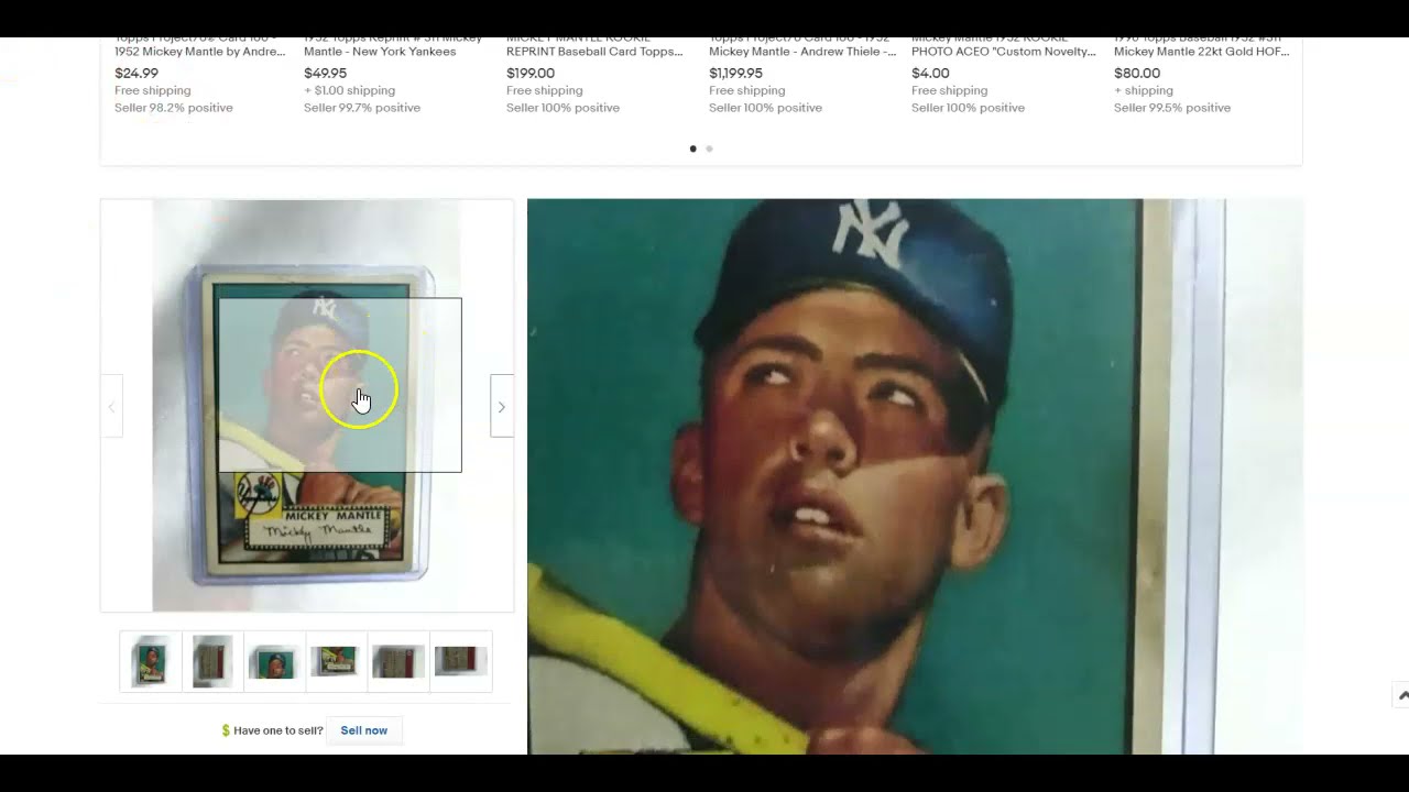 Another 1952 Topps Mickey Mantle Scam