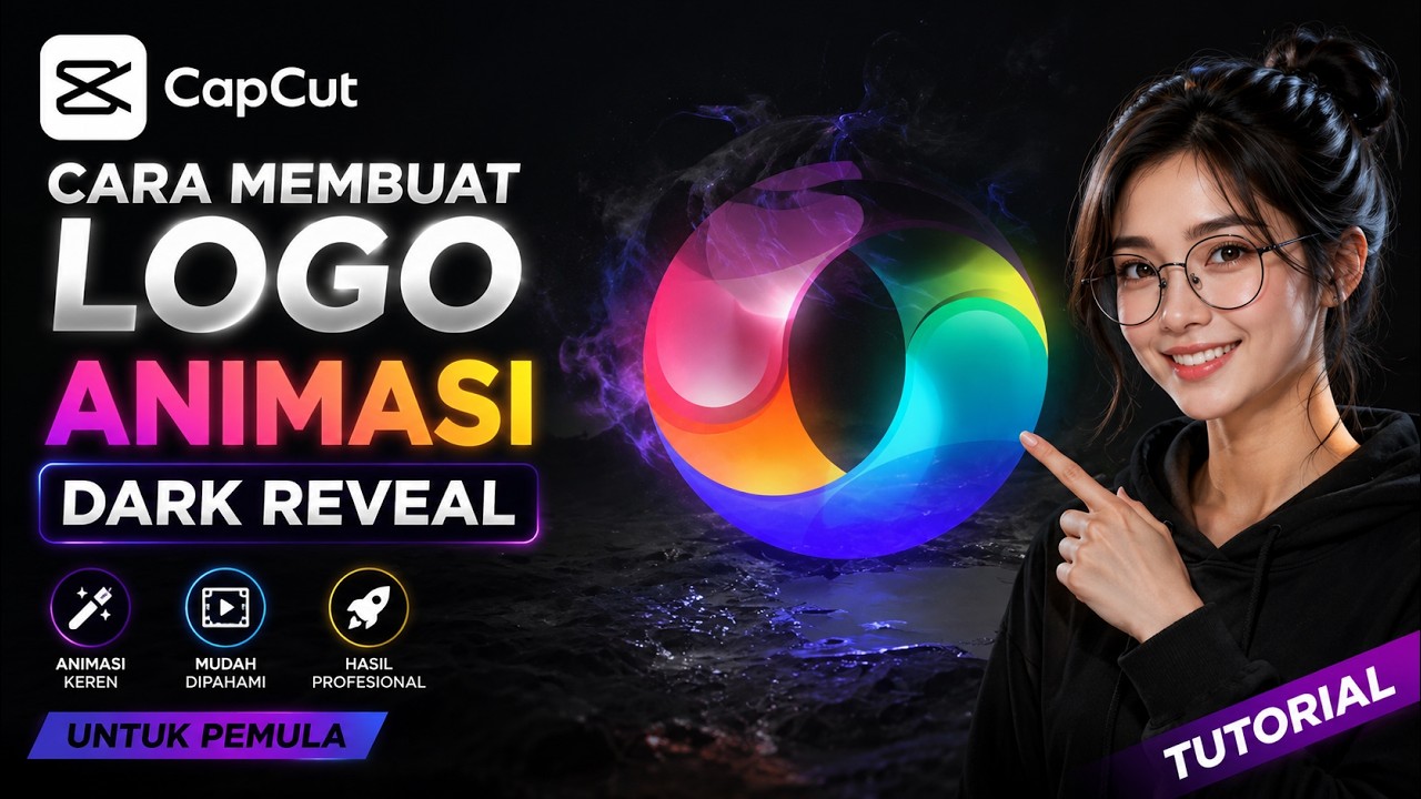Cara Membuat Logo Animasi Dark Reveal di Capcut