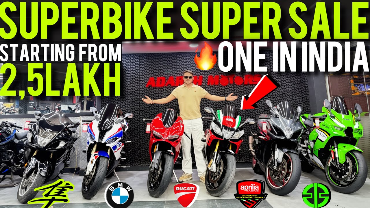 Second Hand Superbikes For Just ₹2.5Lakh Aprilia RSV4 Hayabusa Gen2 BMW S1000 MSport GSX1000R Ducati