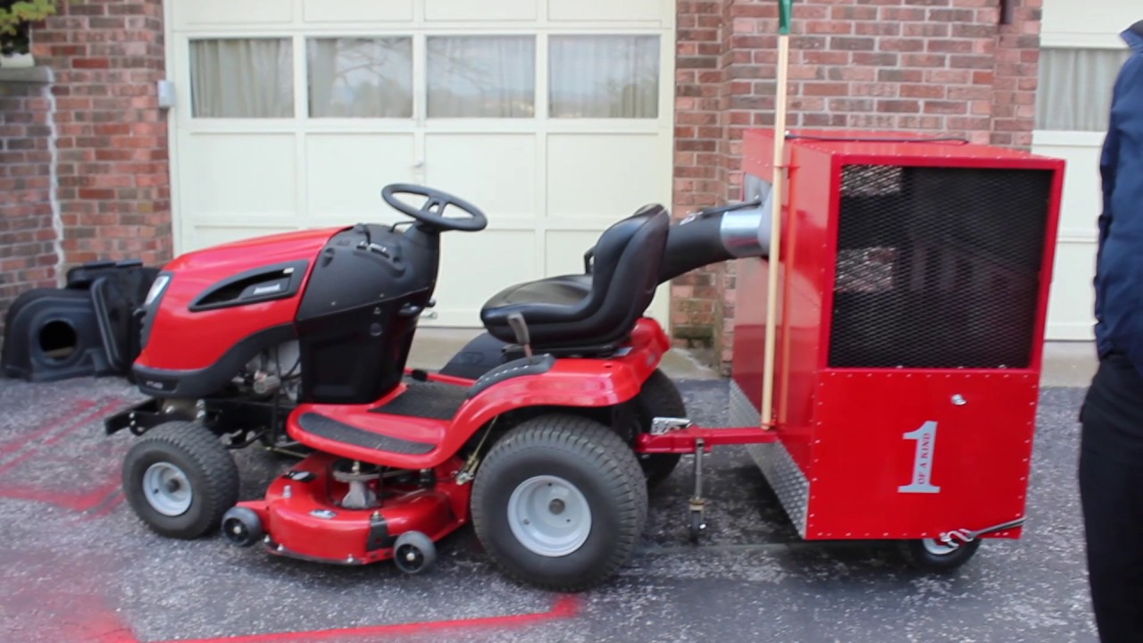 Leaf collector for lawn tractor- One of a Kind