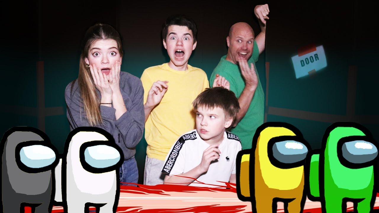 What Was That?!? Is Somebody There? Playing Among Us In Real Life In The Dark!