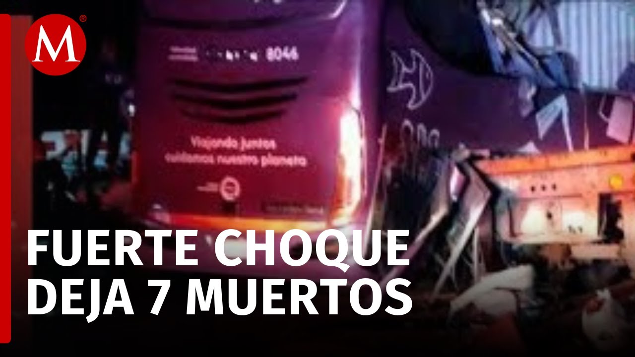Autobús ADO choca con tráiler en libramiento de Perote, Veracruz; hay 7 muertos y 17 heridos