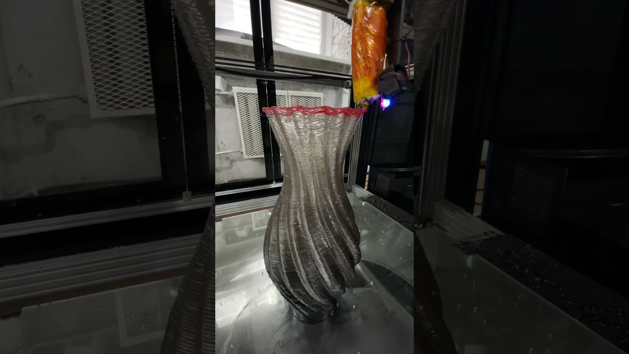 3 часа печати за 20 секунд.Залип?#3dпечать  #3dprinting #ваза #homedecor #oddlysatisfying #декордома