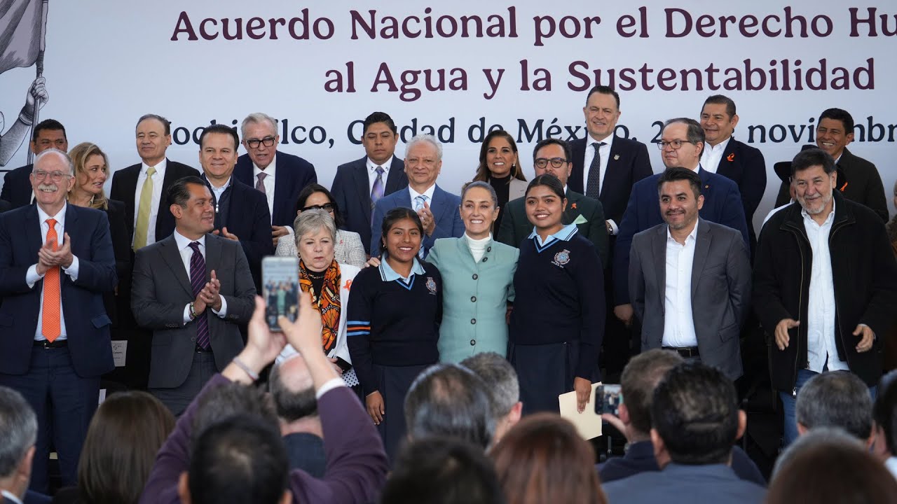 Acuerdo Nacional por el Derecho Humano al Agua y la Sustentabilidad. Xochimilco, Ciudad de México