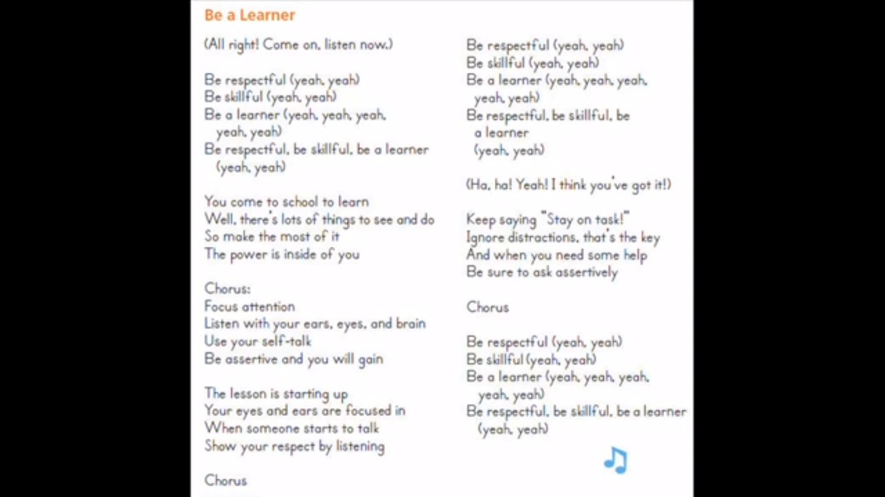Be a learner