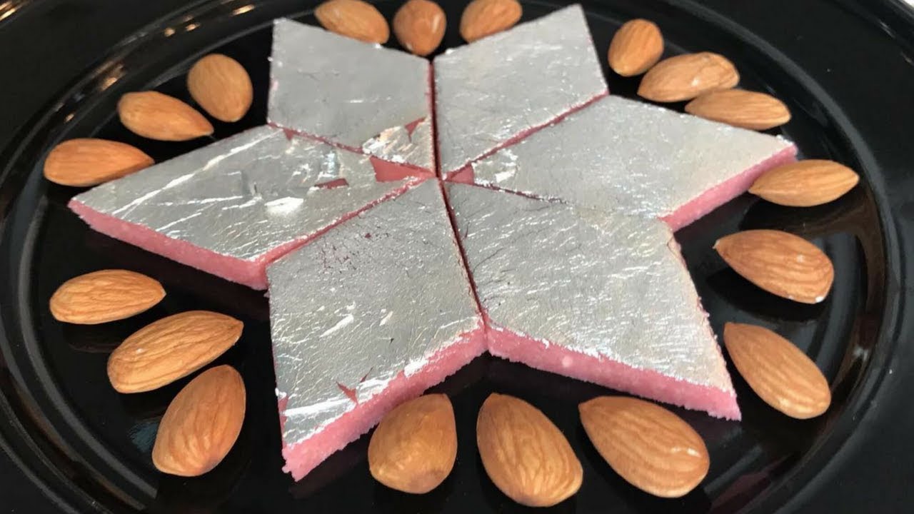 Rose Badam Katli Recipe With Homemade Almond Flour | Almond Burfi | Raksha Bandhan Special Sweets