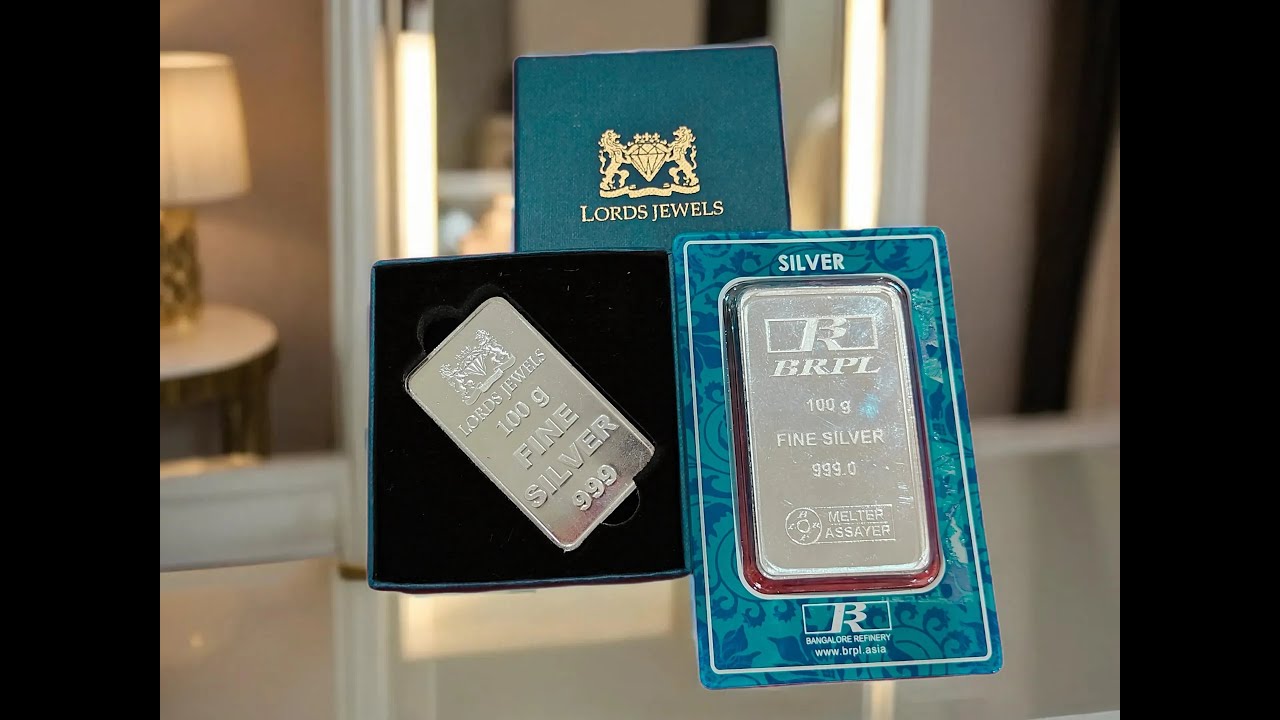 BRPL and Lords Jewels Silver Bar 100 Grams | BRPL Silver Bar in Amazon |  Lords Jewels Silver Bar 🌟🌟