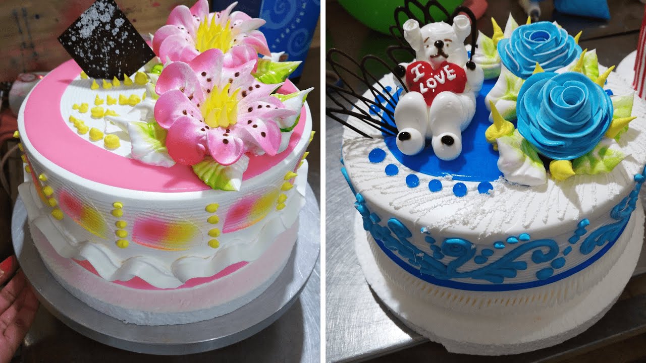 DECORACION DE PASTELES CON FLORES DE CHANTILLY  | FLORES Y OSITOS EN CREMA CHANTILLY