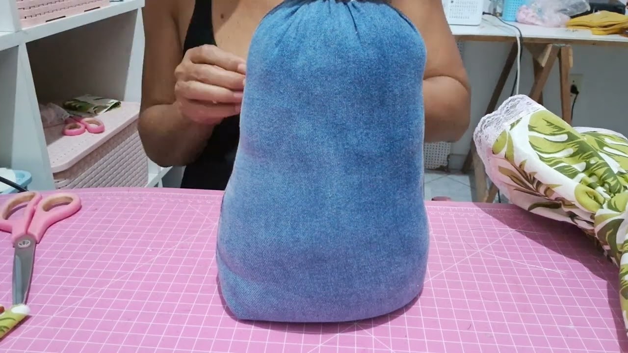 Como fazer boneca com perna de calça- com molde gratuito