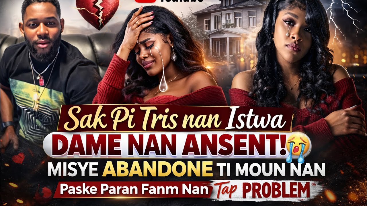 Sak pi tris nan istwa Dame nan ansent Misye abandone TI moun nn paske paran fanm nan tap bay problèm