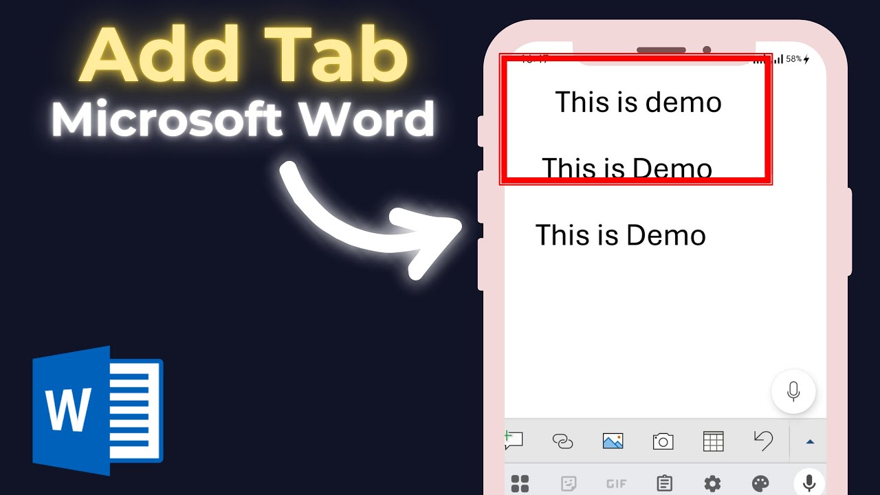 How To Tab In Word Mobile