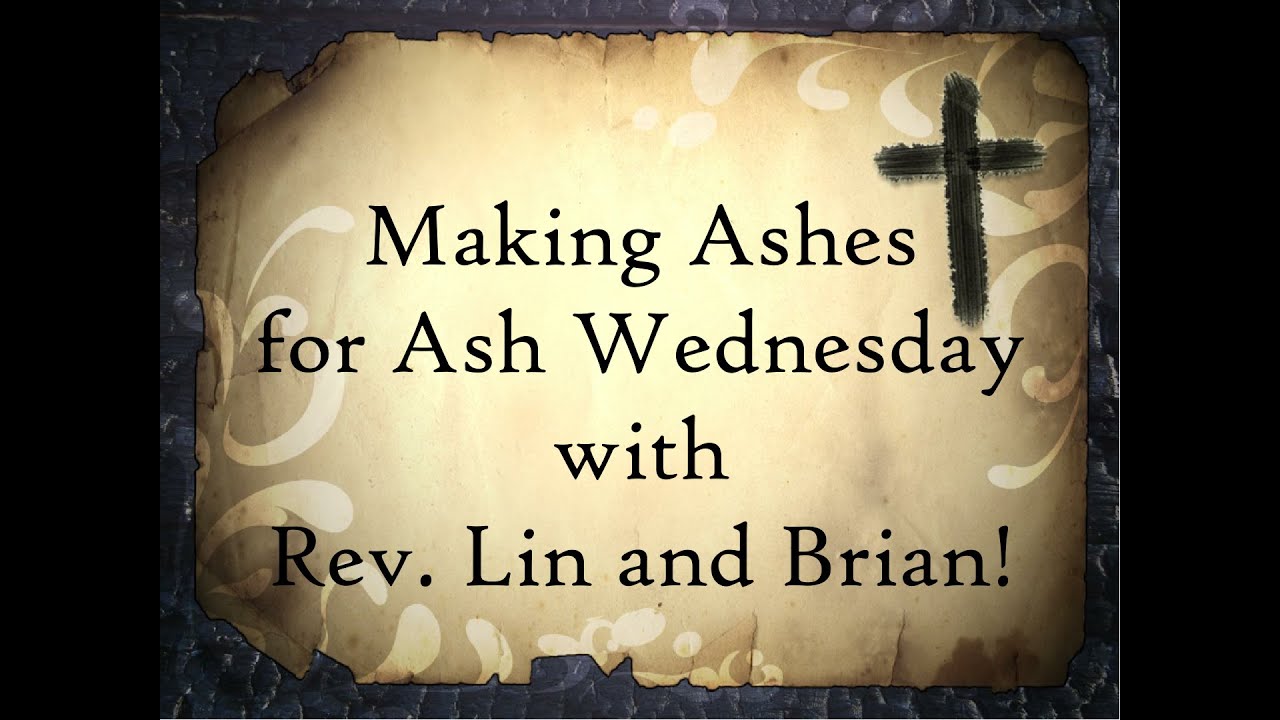 How to make at home ashes for Ash Wednesday