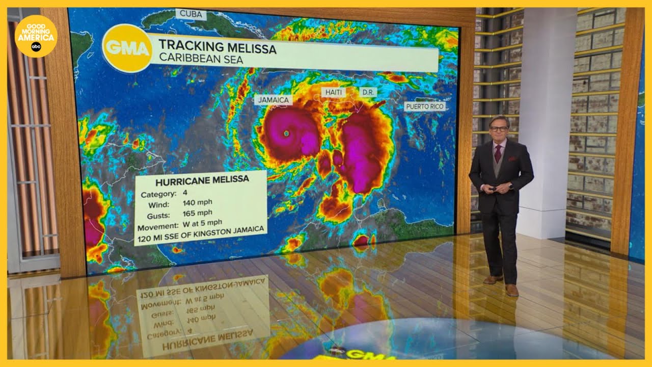 Hurricane Melissa strengthens to a Category 4 storm
