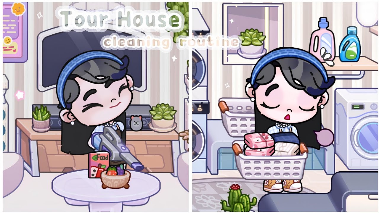 Tour House Cleaning Routine 🧹🧺 || Avatar World | Pazu