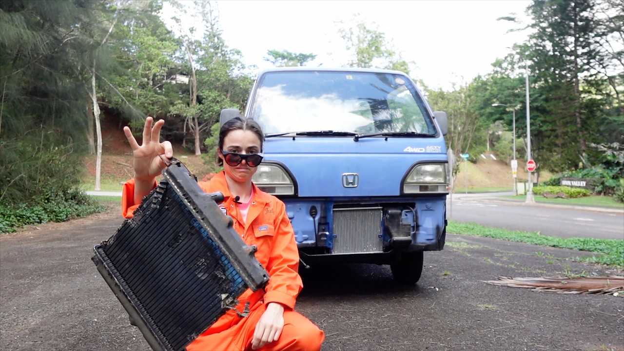 I (NOT a mechanic) Installed a NEW radiator on my Kei Truck