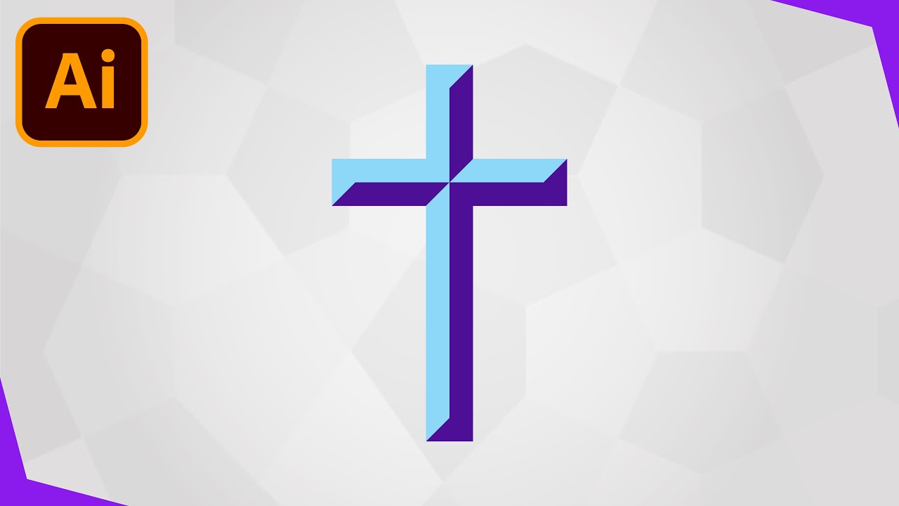 Create a Beveled Flat Design Cross in Minutes with Illustrator