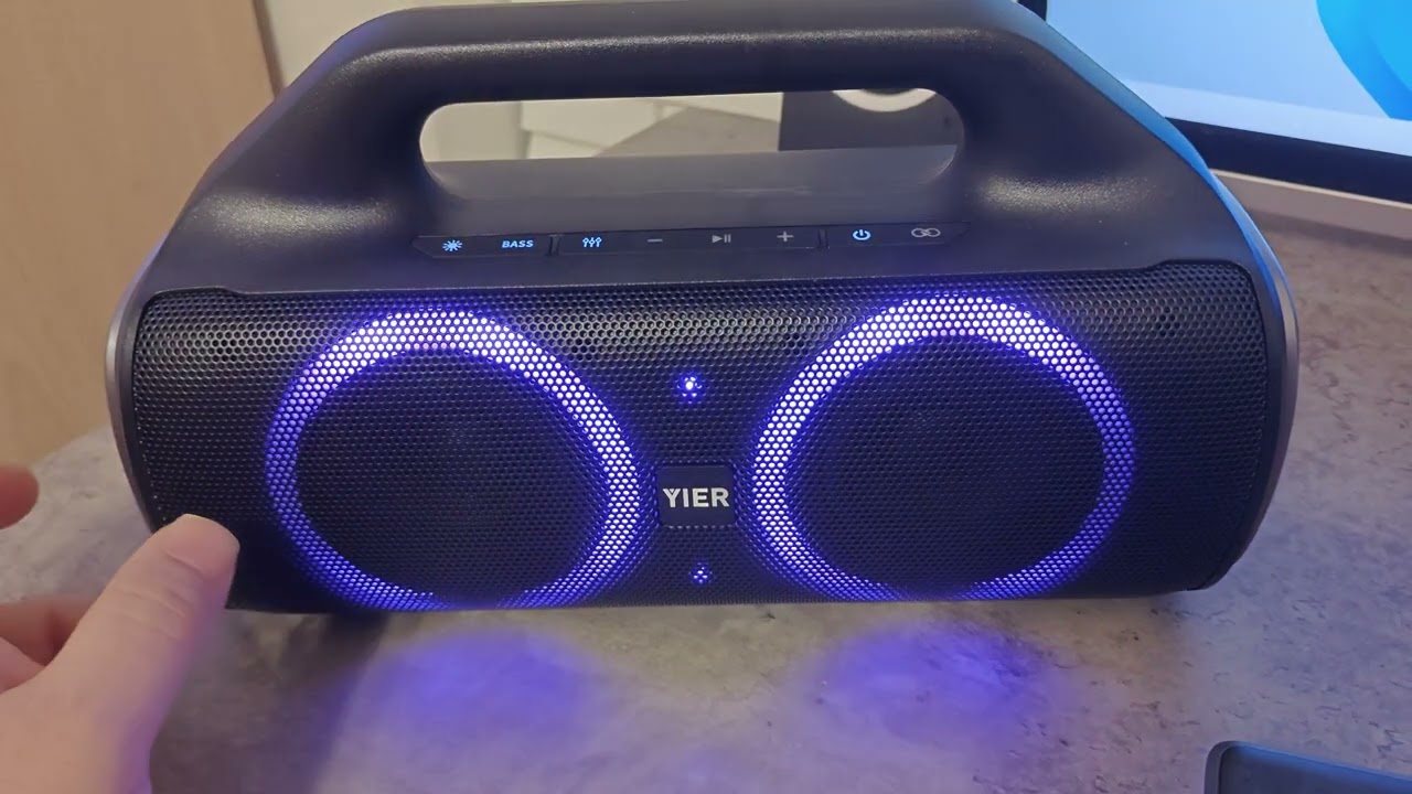 Yier Amazon portable bluetooth speaker review. Amazing value!