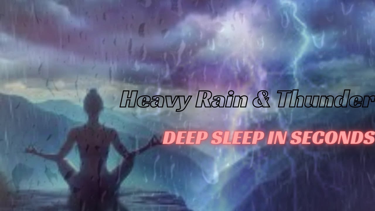 Heavy Rainstorm and Strong Thunder Sounds for Sleeping | Tranquil Experience