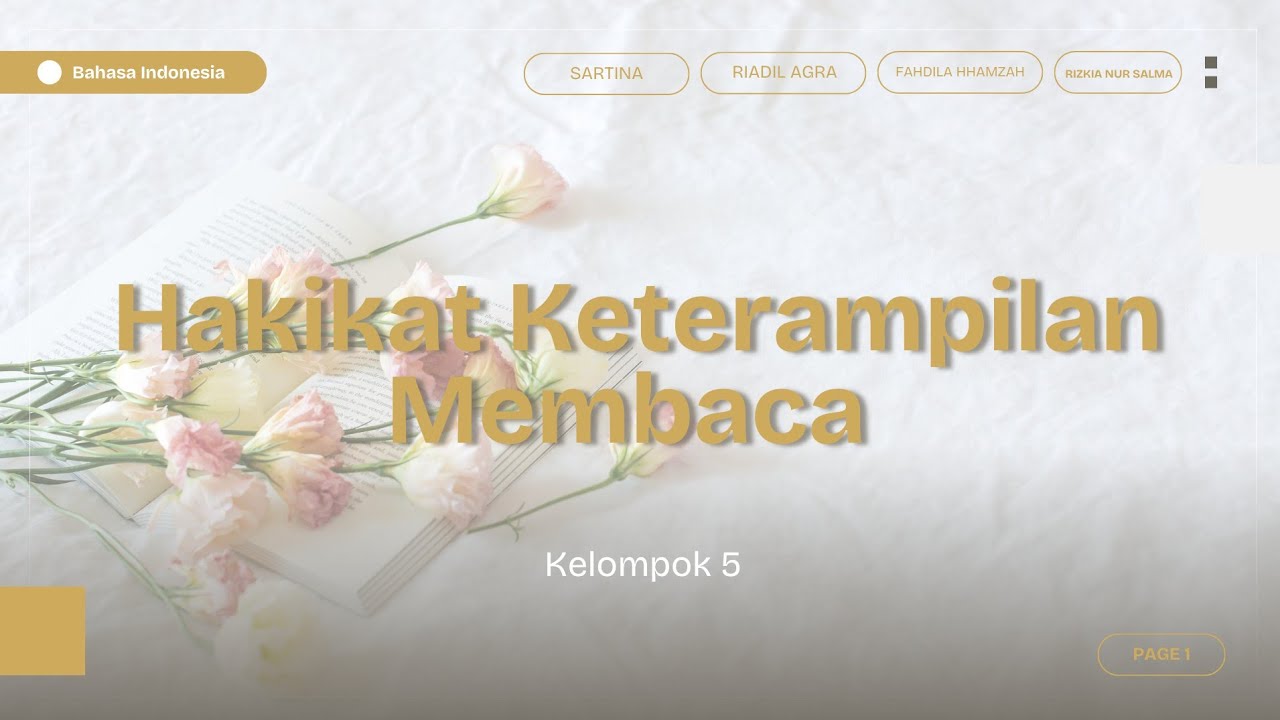Kelompok 5 - Hakikat Keterampilan Membaca