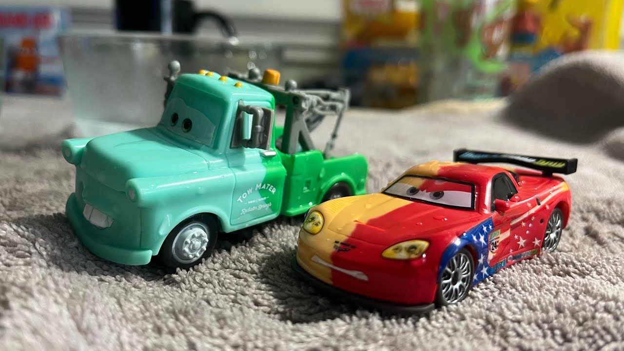 Color Changers Mater & Jeff Gorvette Cars 2 Brand New Mater 2024