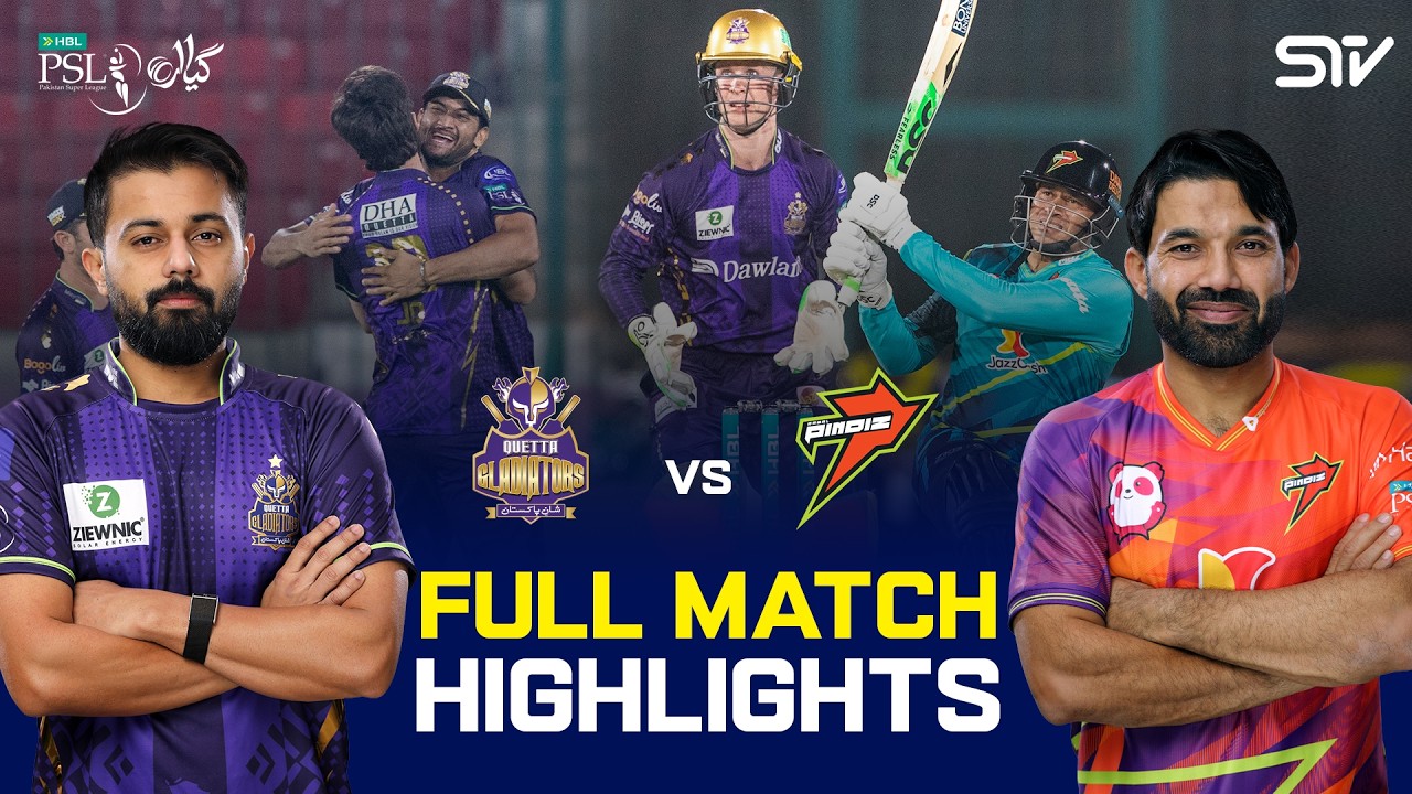 Full Match Highlights | Quetta Gladiators vs Rawalpindiz | Match 18 | HBL PSL 11 | MZB1J