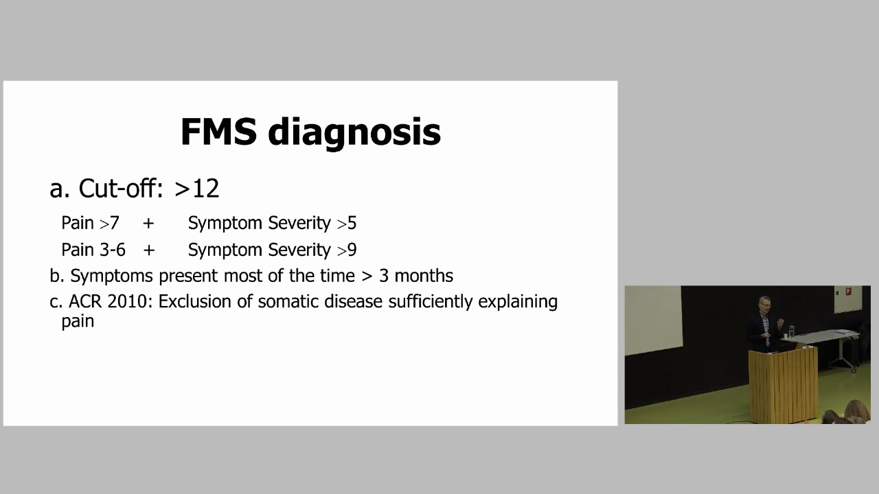 Seminar om fibromyalgi og kroniske smerter - Sykdomsårsak og diagnotikk 2