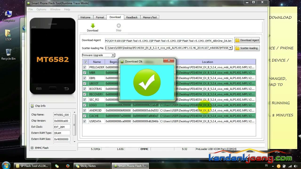 How To Flash & Fix Bootloop Smartphone Vivo Y28 + Firmware