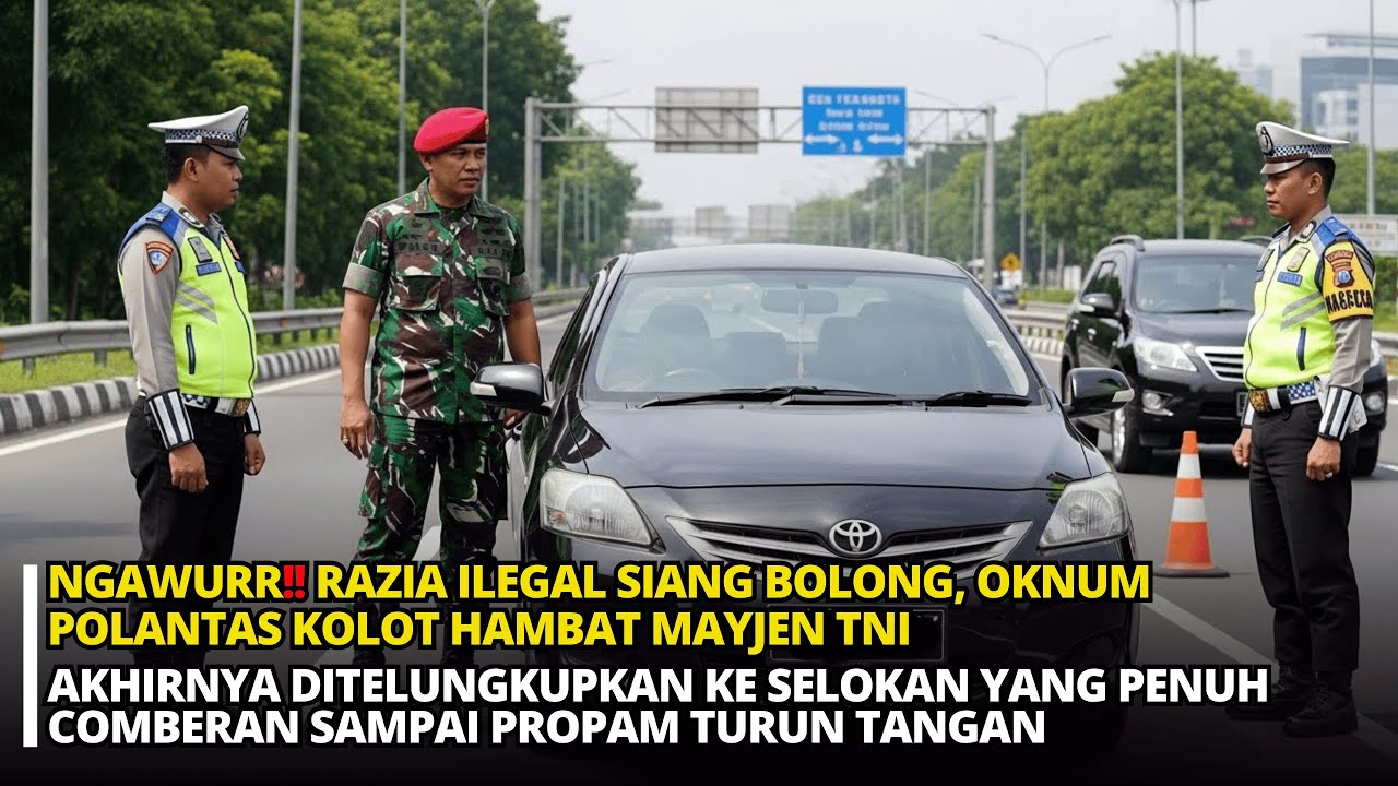NGAWURR‼️OKNUM POLANTAS KOLOT NEKAT MENILANG JENDRAL KOPASSUS, NAAS BERAKHIR DI SELOKAN!