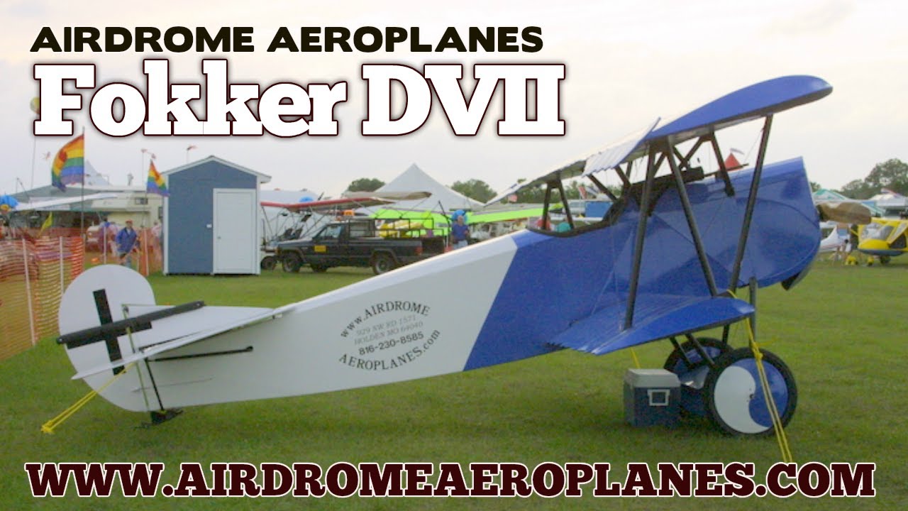 Fokker DVII Replica, Experimental Aircraft Kit, by Airdrome Aeroplanes