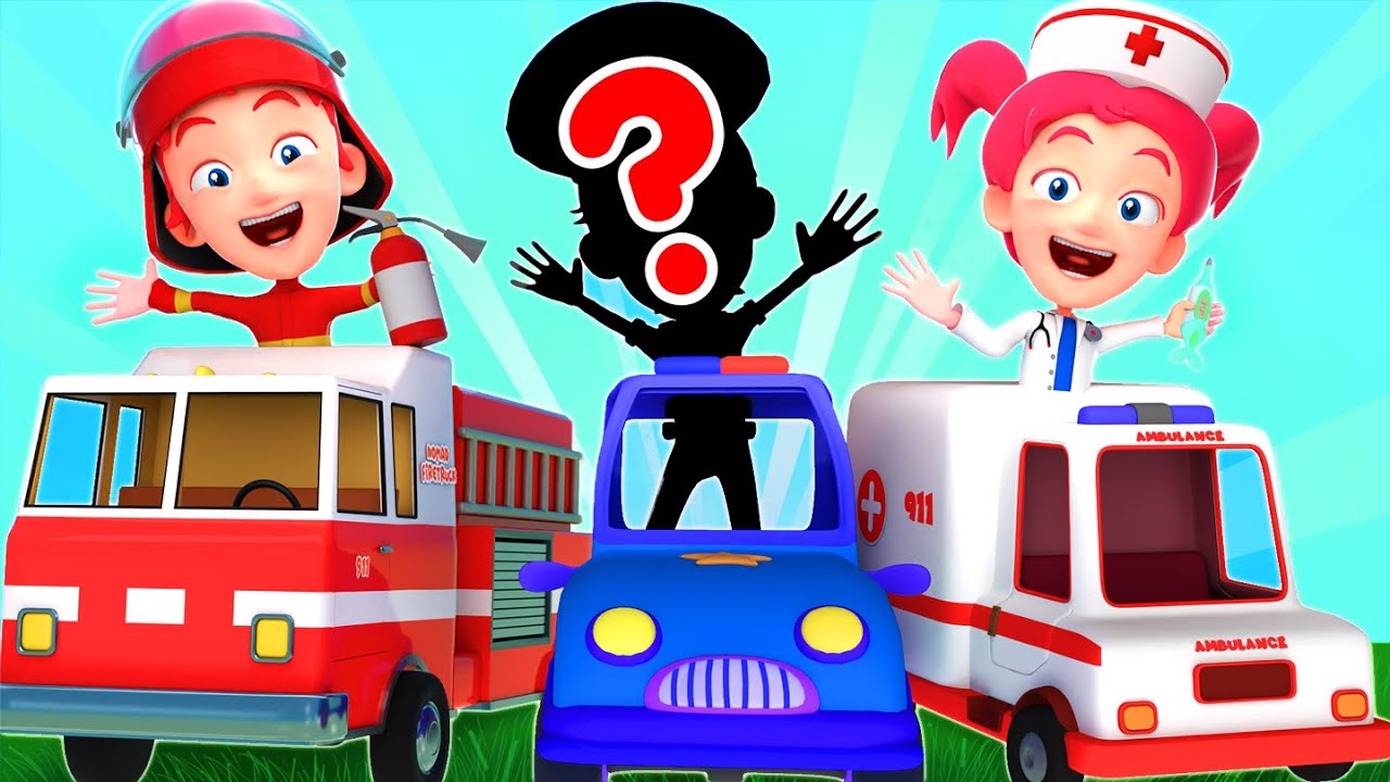 Who Is It? 🚒🚓🚑 Choose the Rescue Team! | Kids Song by Nomad Kids