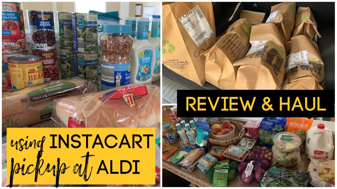 Using INSTACART Grocery Pickup at ALDI | What I LIKED and DISLIKED!