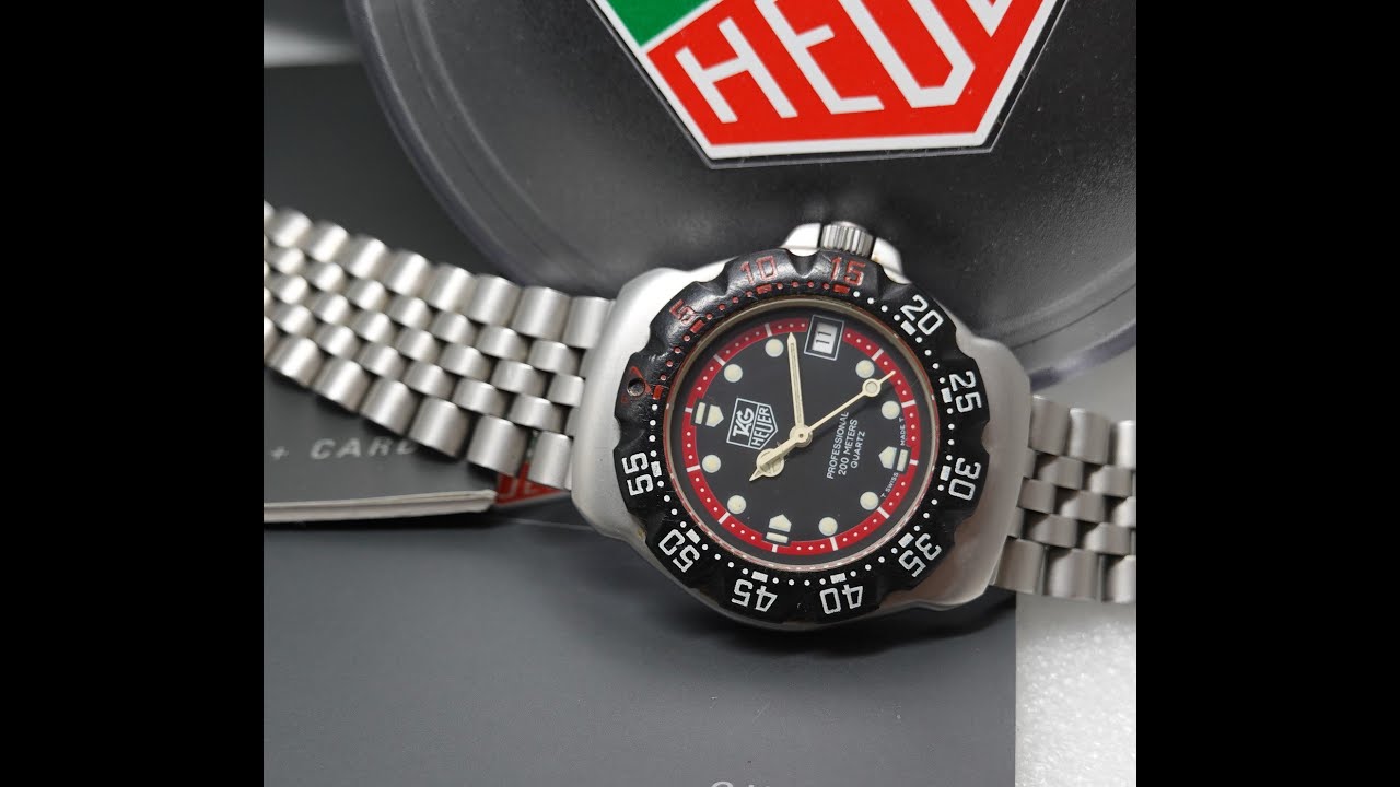 1997 TAG Heuer Formula 1 men's watch with box and papers.  Model reference WA1214.