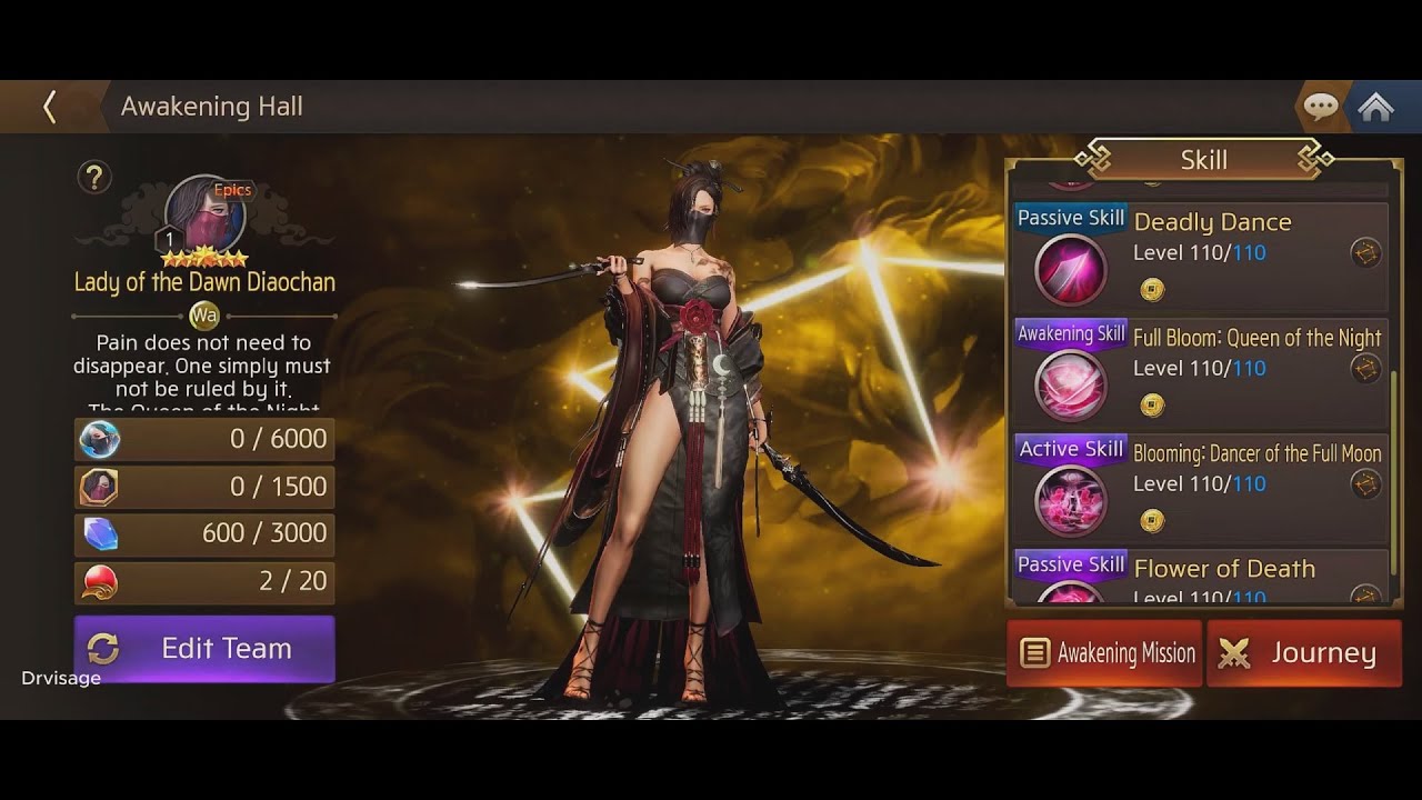 Three Kingdoms Blade #33 Lady of the Dawn Diaochan Awakening Skill